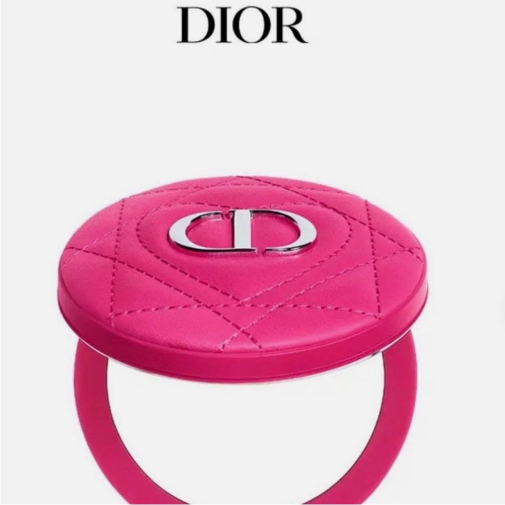 Dior Beauty Fuchsia Pink Quilted Compact Mirror - Picture 5 of 11